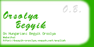 orsolya begyik business card